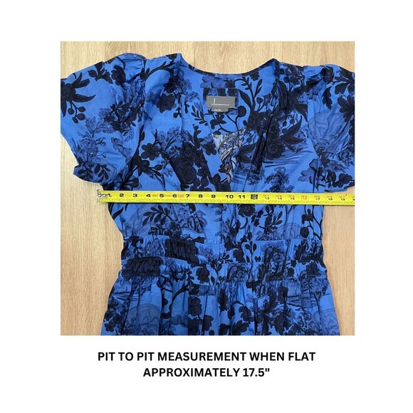 Anthropologie Somerset Maxi Dress in Blue Floral - Size L - Picture 5 of 7